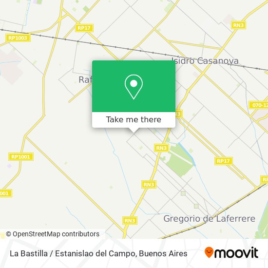La Bastilla / Estanislao del Campo map