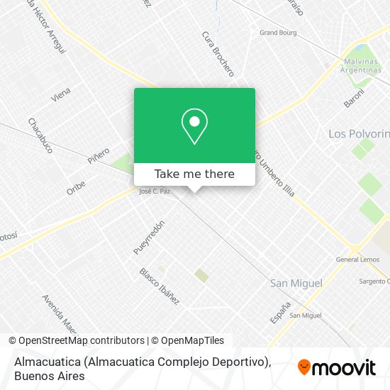 Almacuatica (Almacuatica Complejo Deportivo) map