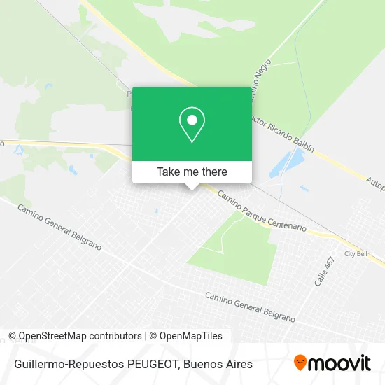Mapa de Guillermo-Repuestos PEUGEOT