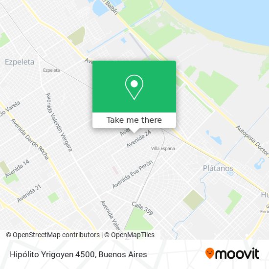 Hipólito Yrigoyen 4500 map