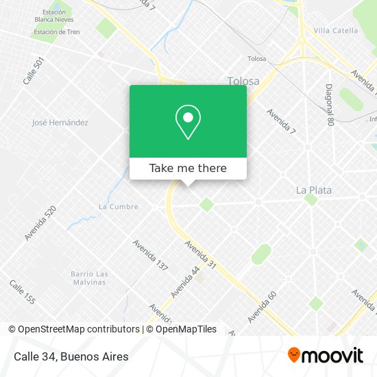 Calle 34 map