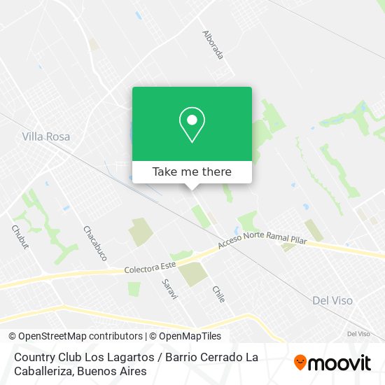 Mapa de Country Club Los Lagartos / Barrio Cerrado La Caballeriza