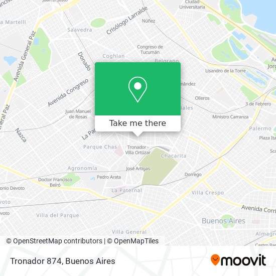 Mapa de Tronador 874