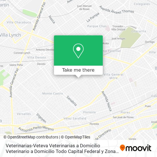 Veterinarias-Veteva Veterinarias a Domicilio Veterinario a Domicilio Todo Capital Federal y Zona Su map