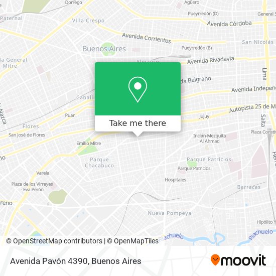 Avenida Pavón 4390 map