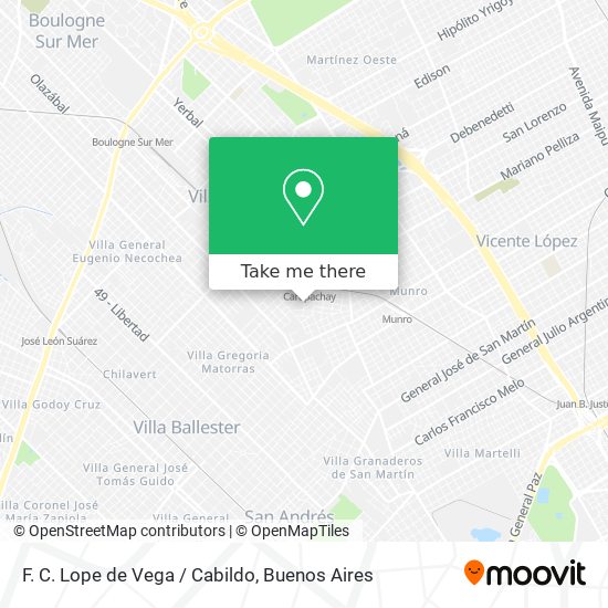 Mapa de F. C. Lope de Vega / Cabildo