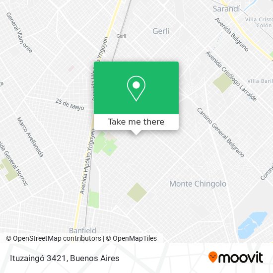 Ituzaingó 3421 map