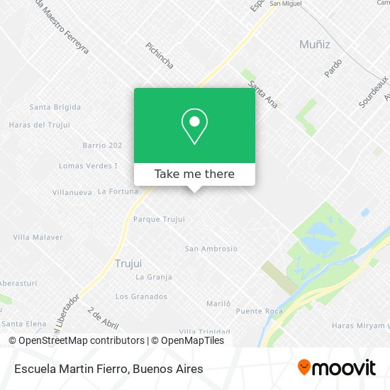 Escuela Martin Fierro map