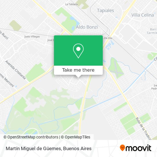 Martín Miguel de Güemes map