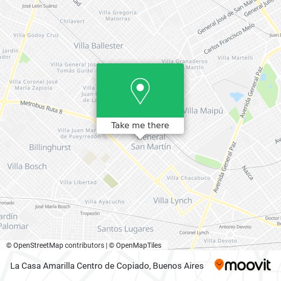 Mapa de La Casa Amarilla Centro de Copiado