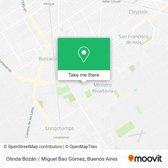 Mapa de Olinda Bozán / Miguel Bao Gómez