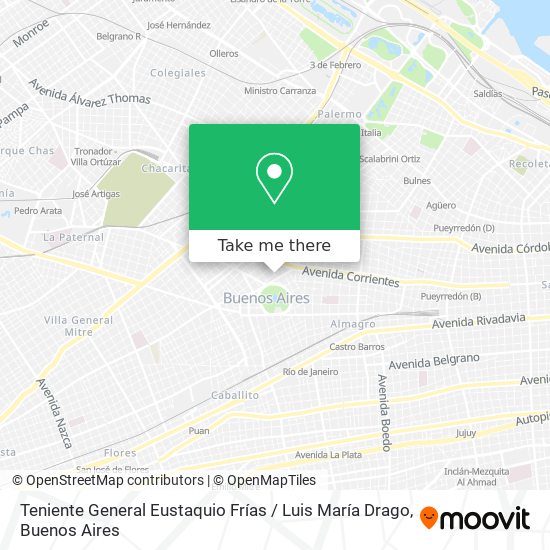 Mapa de Teniente General Eustaquio Frías / Luis María Drago