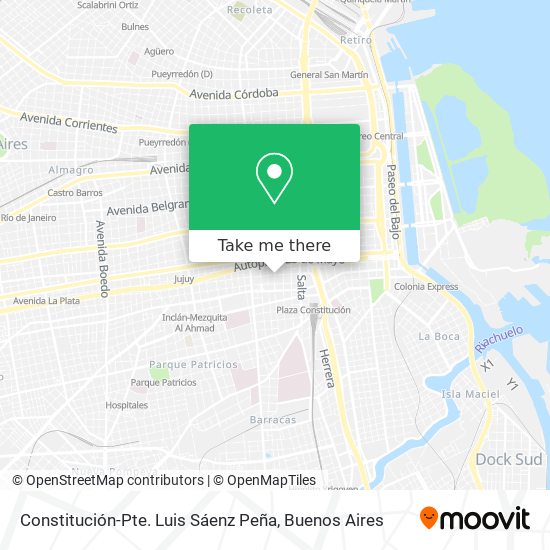 Mapa de Constitución-Pte. Luis Sáenz Peña