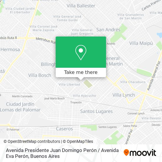 Avenida Presidente Juan Domingo Perón / Avenida Eva Perón map