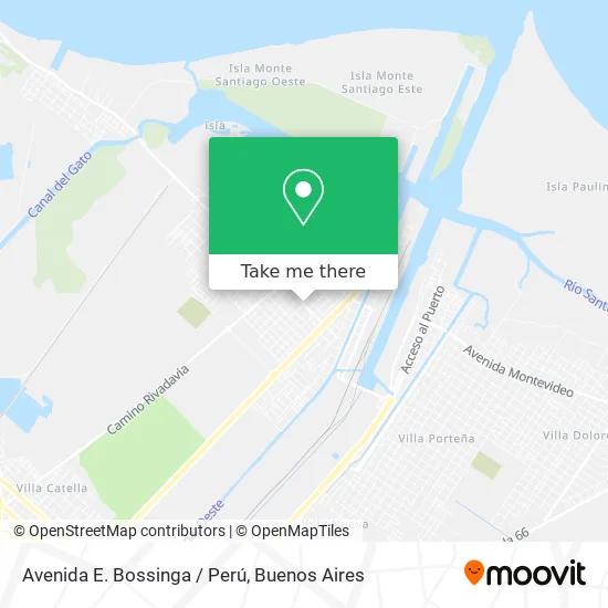 Avenida E. Bossinga / Perú map