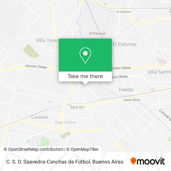 C. S. D. Saavedra-Canchas de Fútbol map