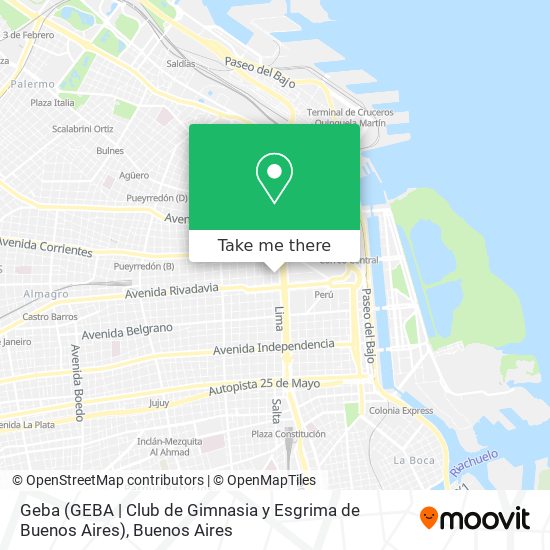 Geba (GEBA | Club de Gimnasia y Esgrima de Buenos Aires) map