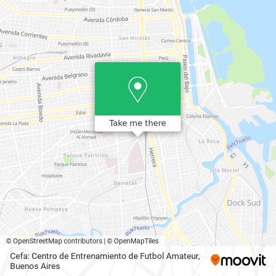 Cefa: Centro de Entrenamiento de Futbol Amateur map