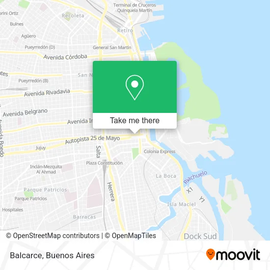 Balcarce map