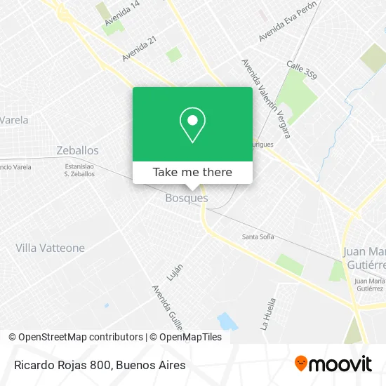 Ricardo Rojas 800 map