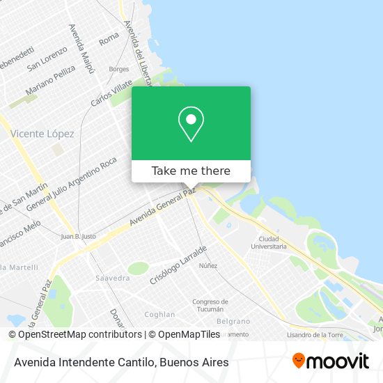 Mapa de Avenida Intendente Cantilo