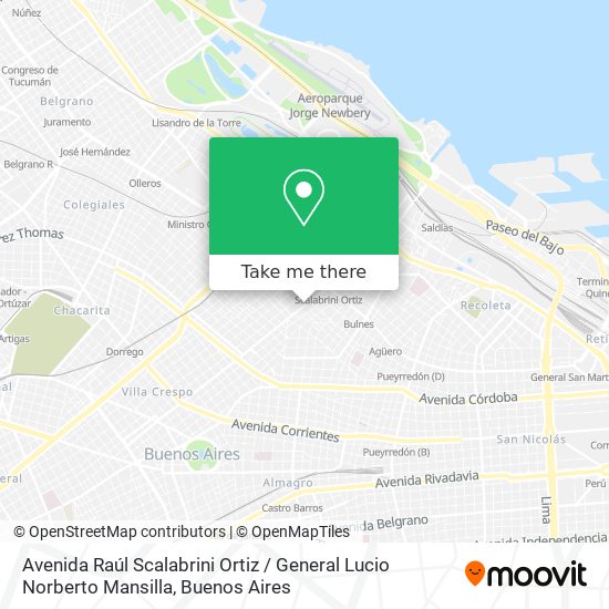 Avenida Raúl Scalabrini Ortiz / General Lucio Norberto Mansilla map
