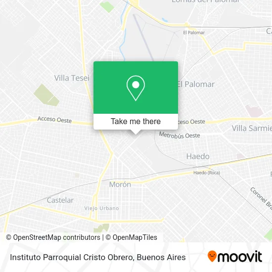 Mapa de Instituto Parroquial Cristo Obrero