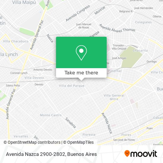 Avenida Nazca 2900-2802 map