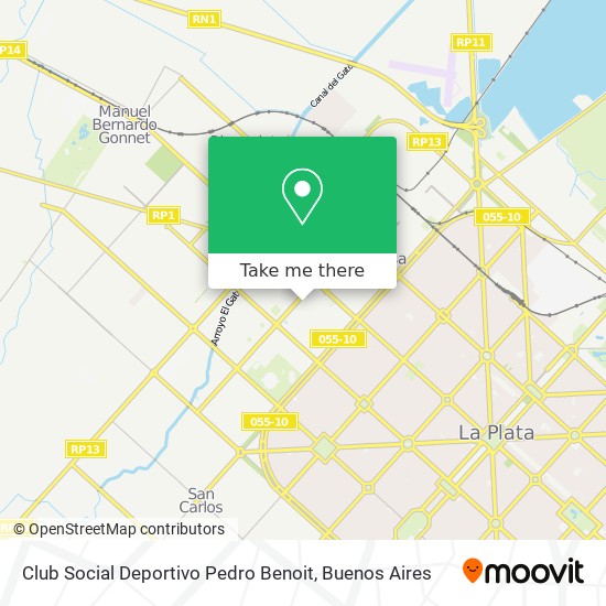 Mapa de Club Social Deportivo Pedro Benoit