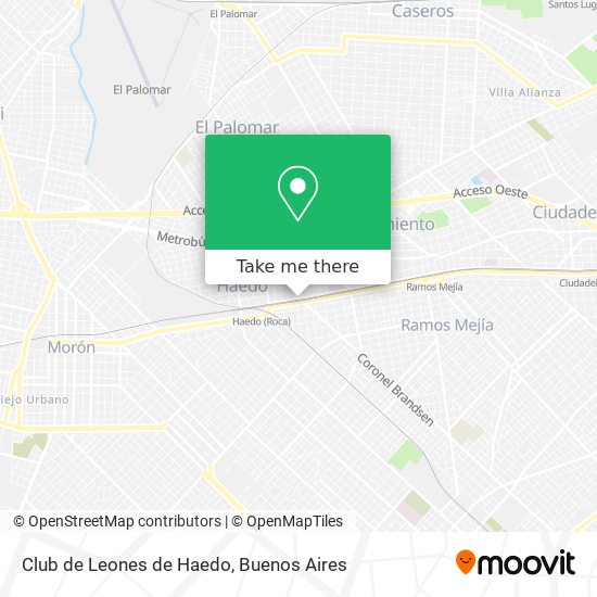 Club de Leones de Haedo map