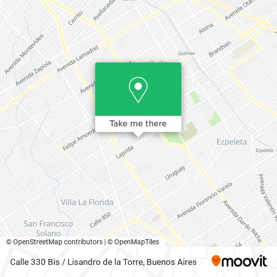 Calle 330 Bis / Lisandro de la Torre map