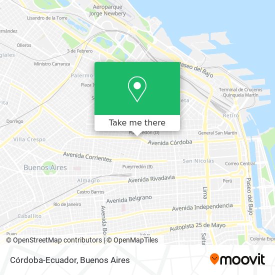 Mapa de Córdoba-Ecuador