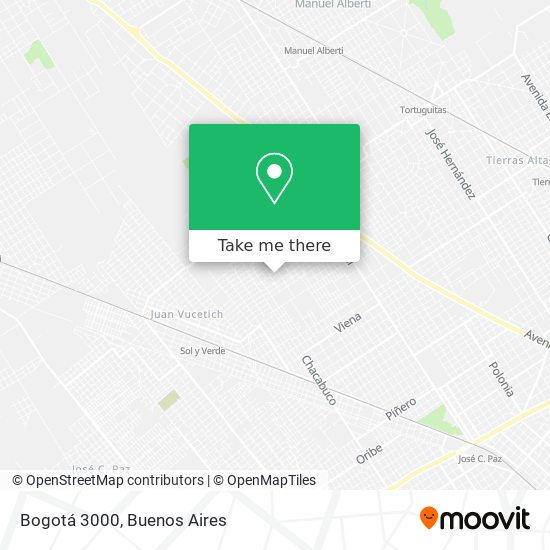 Bogotá 3000 map