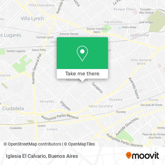 Mapa de Iglesia El Calvario