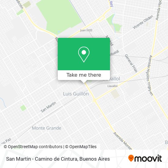 San Martin - Camino de Cintura map