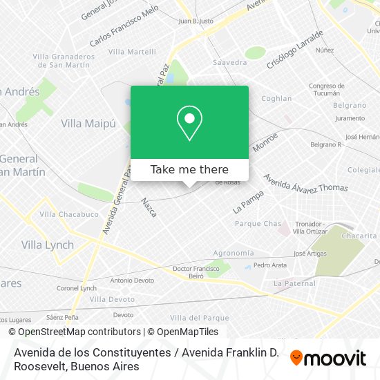 Avenida de los Constituyentes / Avenida Franklin D. Roosevelt map