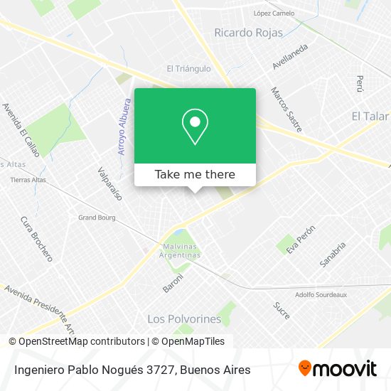 Ingeniero Pablo Nogués 3727 map