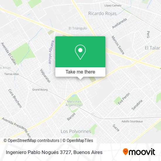 Mapa de Ingeniero Pablo Nogués 3727