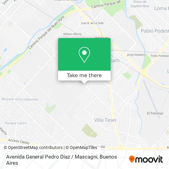 Avenida General Pedro Díaz / Mascagni map