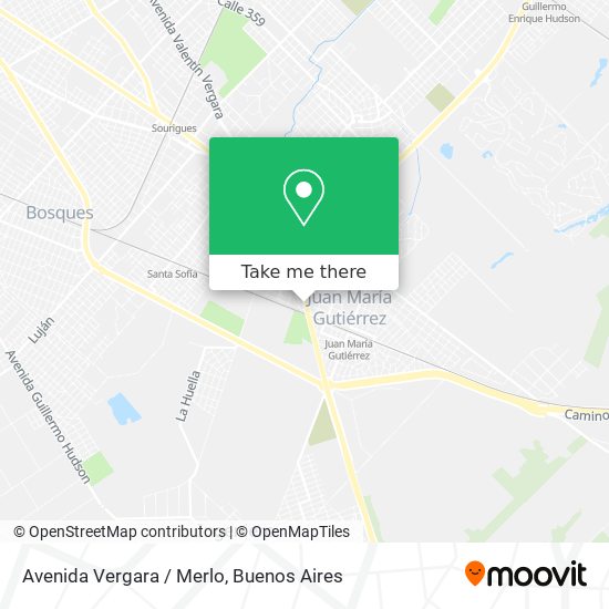Avenida Vergara / Merlo map