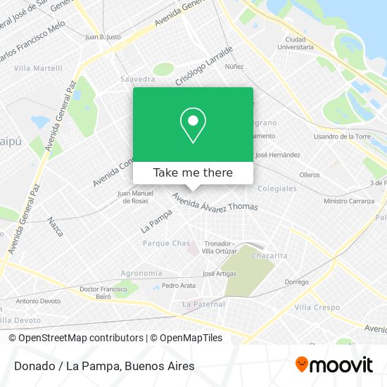 Mapa de Donado / La Pampa