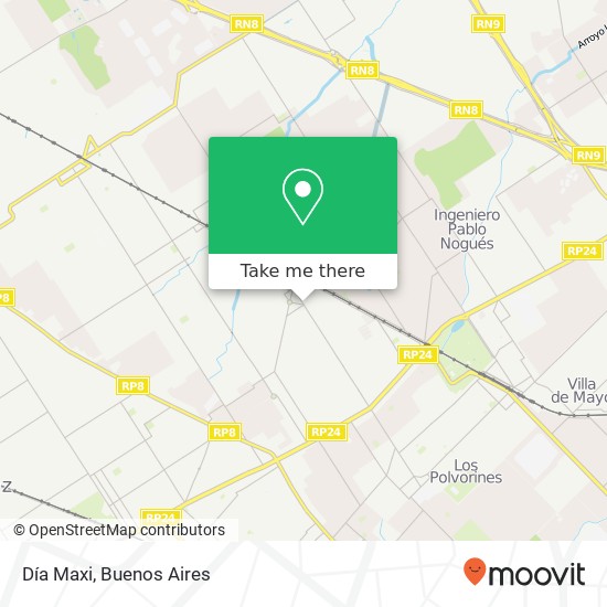 Día Maxi map