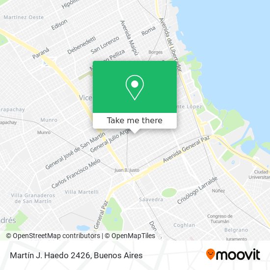 Martín J. Haedo 2426 map