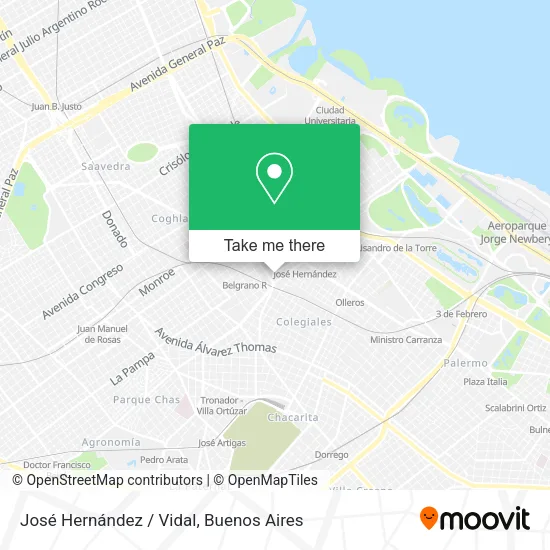 Mapa de José Hernández / Vidal