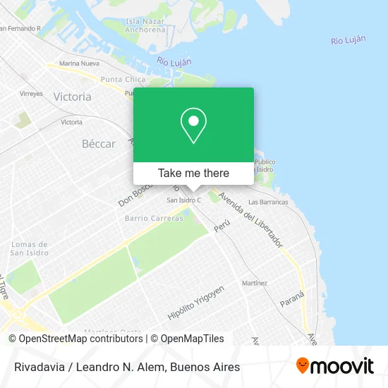 Rivadavia / Leandro N. Alem map