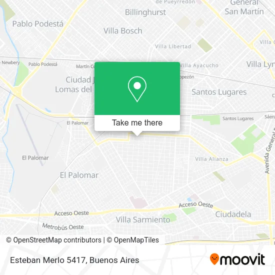 Esteban Merlo 5417 map