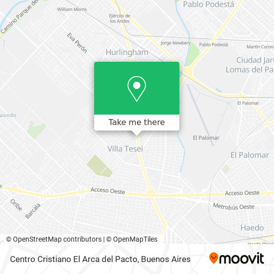 Centro Cristiano El Arca del Pacto map