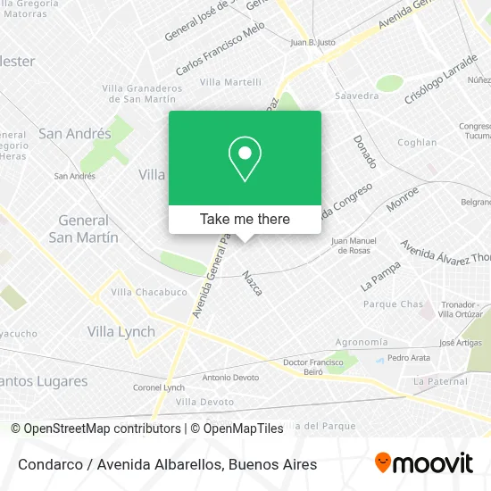 Condarco / Avenida Albarellos map