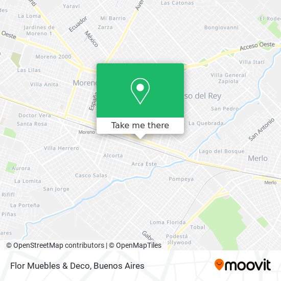 Mapa de Flor Muebles & Deco