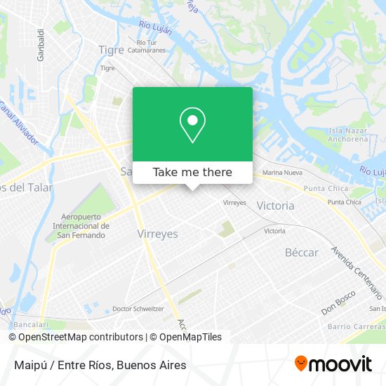 Mapa de Maipú / Entre Ríos